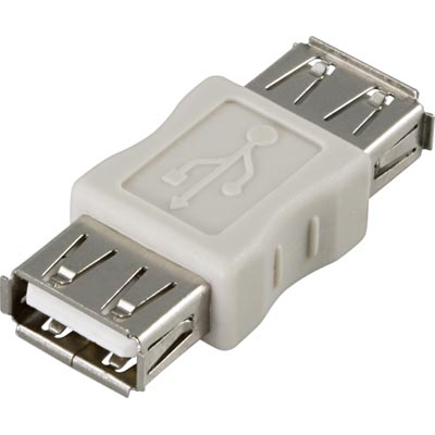 Deltaco USB 2.0 Adapter, A Female - A Female